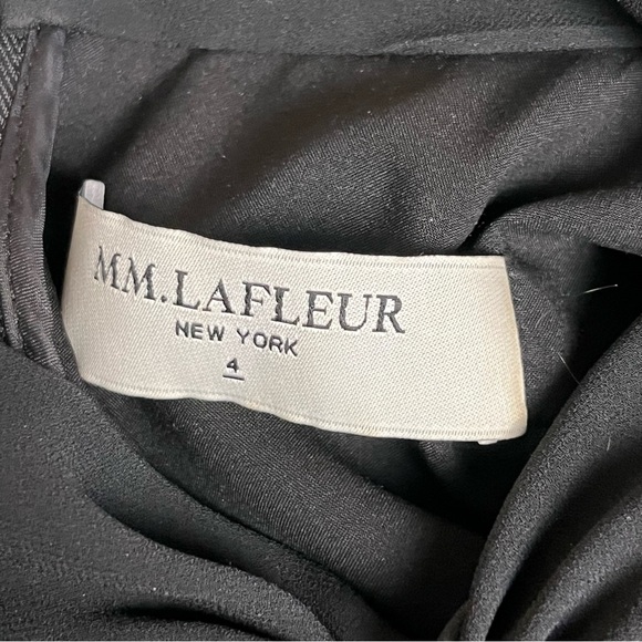 MM.LaFleur Black Crepe Adelaide Dress NWOT Size 4 - Picture 15 of 16